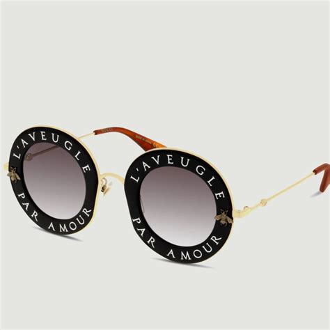 par amour glasses gucci|love is blind gucci motto.